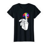 Funny LGBT Shirt-Rainbow Color Pride Lips T-Shirt