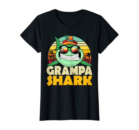 Grampa Shark T shirt - Gifts for Grandpa from Grandchildren