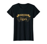 Funny Bourbon Cigar Lover Smoking Gift T-Shirt Men Grandpa