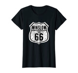 Winslow Arizona Historic Route 66 Distressed Graphic T-Shirt
