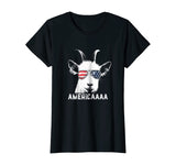 Patriotic Goat 4th of July T shirt Boys Funny Goat Americaaa