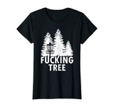 Disc Golf Fucking Tree Shirt Funny Frolf Tee