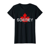 Sorrey Sorry Canadian Funny Apology Red Maple Leaf T-Shirt