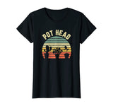 Pot Head Shirt Funny Gardener Plant Lover Gardening T-Shirt