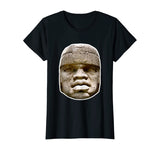 Olmec Statue Shirt - Hidden History Clothing - Good Colors !