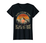Sloth Cycling Team We Well Get There When We Get There T-Shirt