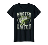 Fishing Master Baiter Funny Fish Novelty Dads Christmas Gift T-Shirt