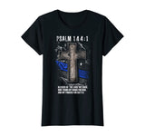Thin Blue Line - Psalm 144:1 T-Shirt