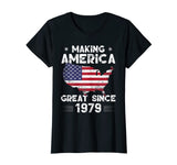 Vintage 40th Birthday Gift Making America Great Since 1979