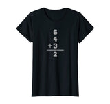 6 + 4 + 3 = 2 Baseball Math T-Shirt for Men, Women, Youth