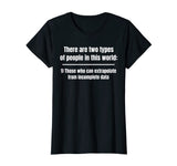 There are two types of people Funny Math T-Shirt