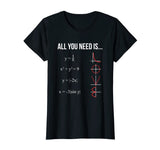 All You Need Is Love Math Equation Funny T Shirt