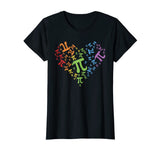 Pi Day Shirt Rainbow Heart Math LGBT Gay Lesbian Pride Gift