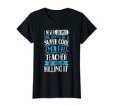 Super Cool Math Teacher T shirt Women Teachers School Gift