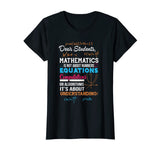 T-Shirt For Math Teacher. Gift Ideas For Parents From Son.