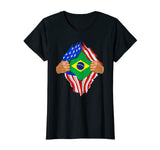 Brazilian Blood Inside Me T-Shirt | Brazil Flag Gift