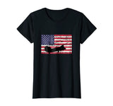 Patriotic CH-47 Chinook Helicopter American flag t-shirt