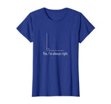Funny Math T Shirt - Geometry Right Angle Joke T-Shirt Tee
