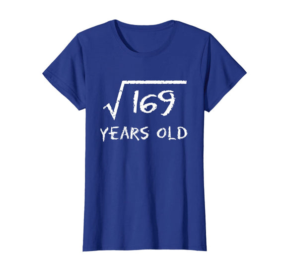 Square Root of 169 13th Birthday 13 Years Old Gift Math T-Shirt