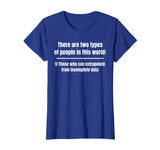There are two types of people Funny Math T-Shirt