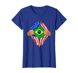 Brazilian Blood Inside Me T-Shirt | Brazil Flag Gift