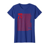 Pi Digits Science Geek Funny Nerd Math Symbol Lover T-Shirt
