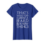 Funny beard T Shirt Cool I grow facial hair man men gift tee