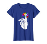 Funny LGBT Shirt-Rainbow Color Pride Lips T-Shirt