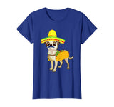 Funny Mexican Chihuahua Taco Cinco de Mayo Fiesta Dog Tshirt