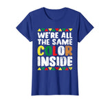We're All The Same Color Inside T Shirt History Month Pride
