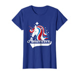 Americorn American Flag Unicorn Patriotic America T Shirt