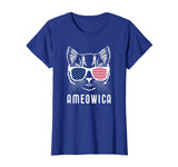 Ameowica America Pun USA American Flag Cat Shirt