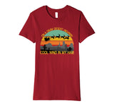 On A Dark Desert Highway Santa Southern Christmas Hippie Premium T-Shirt