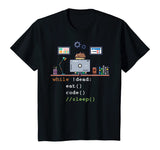 Computer Science Python Programmer Eat Code Sleep T-Shirt