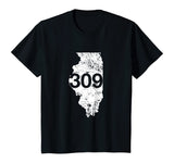 Peoria Pekin Area Code 309 Shirt, Illinois Souvenir Gift