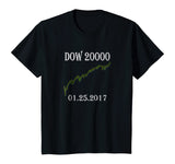 DOW 20000 Stock Market History Making T Shirt