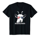 Patriotic Goat 4th of July T shirt Boys Funny Goat Americaaa