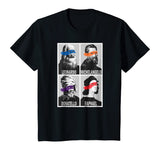 Renaissance Ninja Artists Poster Style Pop Art T-Shirt