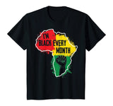Black History Month Shirt Men Women I'm Black African Tribe T-Shirt