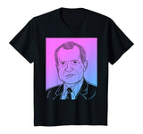 Richard Nixon Vaporwave T-Shirt - Pastel Goth Aesthetic