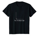Funny Math T Shirt - Geometry Right Angle Joke T-Shirt Tee