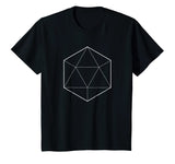 Simple Icosahedron Sacred Geometry Math T-Shirt