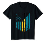 Vintage Bahamian American Flag T-shirt Bahamas America