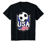 USA Soccer Ball T-Shirt | American Flag Football Tee