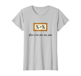 "This is not a pipe" - R Data Science / Art History T-shirt