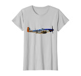 P-51 Mustang WWII Fighter Plane US Military Aviation History T-Shirt