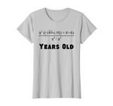 70 Years Old Algebra Equation Funny 70th Birthday Math Shirt