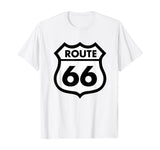 Route 66 tshirt White Highway Sign Shirt