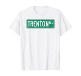 Retro Style Trenton NJ Street Sign T-Shirt