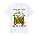 On A Dark Desert Highway Cool Wind In My Hair Cat T-shirt